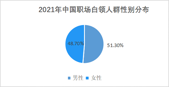 职场白领性别占比